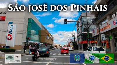 Conheça SÃO JOSÉ DOS PINHAIS PR de carro pelo centro! [GoPro] #saojosedospinhais #parana #brasil